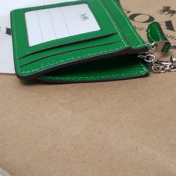 Coach Mini Skinny ID Case In Cross-grain Leather - Picture 4 of 7